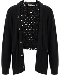 Comme des Garçons - Comme Des Garçons Homme Plus Woven Insert Cardigan - Lyst