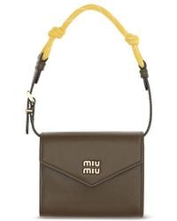 Miu Miu - Calf Leather Bos Taurus Wallet - Lyst