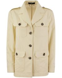 Weekend by Maxmara - Bacca Cotton And Linen Safari Jacket - Lyst