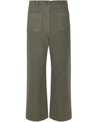 Aspesi - Buttoned Fitted Trousers - Lyst
