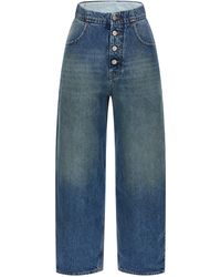 MM6 by Maison Margiela - Straight Leg Jeans Cotton - Lyst