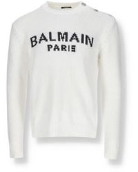 Balmain - Round-Neck Knitwear - Lyst