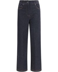 Max Mara Pure - Ribes Pants Cotton; Polyester; Elastane - Lyst