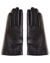 Saint Laurent - Cassandre Leather Gloves - Lyst