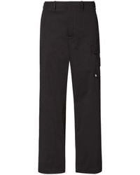 Fendi - Cargo Pants With Logo Cotton Trousers - Lyst