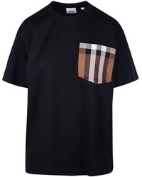 Burberry t shirt lyst online