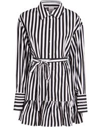 Patou - Striped Cotton Shirtdress - Lyst
