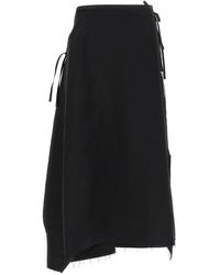 Y-3 - 'Y-3 Sport Uniform Raw Cut 3-Stripes' Skirt - Lyst