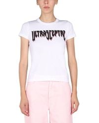 Raf Simons - Logo Print T-Shirt Cotton T-Shirts - Lyst