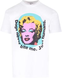 Comme des Garçons - T-Shirt With Marilyn Monroe Print - Lyst