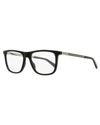 Gucci - Classic Rectangular Eyeglasses Gg0691O 001-Ruthenium 54Mm Plastic (Acetate)/Metal - Lyst