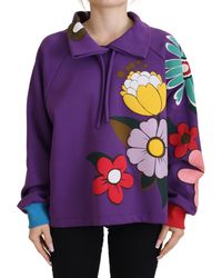 Dolce & Gabbana - Floral Print Sweatshirt Tsh83259 - Lyst