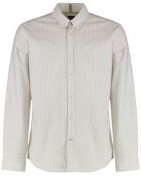 BOSS - Slim Fit Cotton Oxford Shirt - Lyst