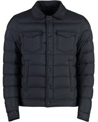 Herno - Padded Jacket With Snaps And Shirt Style Collar - Lyst