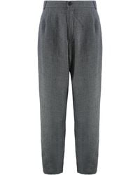 DARKPARK - Wool Pants With Tapered Cut Wide-Leg Trousers - Lyst