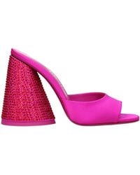 The Attico - Satin Platform Sandals - Lyst