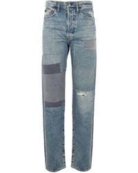 Polo Ralph Lauren - Straight Denim Trousers With Patches - Lyst