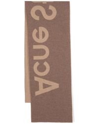 Acne Studios - Logo Wool Scarf - Lyst