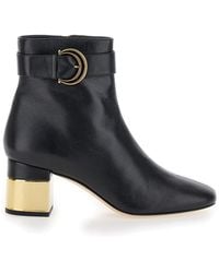 Chloé - 'Alize' Ankle Boots With C Buckle - Lyst