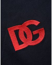 Dolce & Gabbana - Dg Logo Print Short Sleeve Polo T-Shirt Cotton - Lyst
