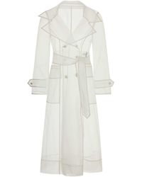 Dolce & Gabbana - Organza Trench Coat - Lyst