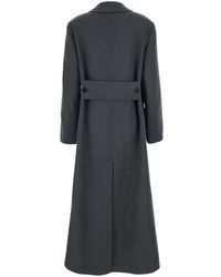 Victoria Beckham - Double-Breasted Virgin Wool Coat - Lyst