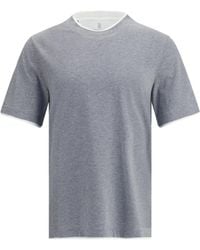 Brunello Cucinelli - Cotton T-Shirt - Lyst