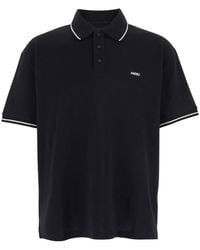 Amiri - Polo Shirt With Classic Collar And Logo Lettering Embroidery On The Front - Lyst