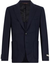 Canali - Single-Breasted Jacket Wool-Silk Suit & Dinner - Lyst