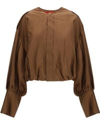 THE LATEST - Diana Lightweight Muslin Shirt Lycra; Polyester - Lyst
