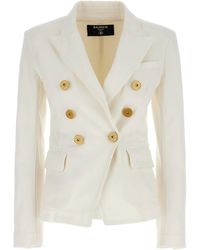 Balmain - Stylish And Chic 6-Button Denim Jacket For - Lyst