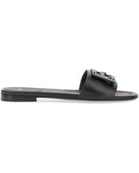 Fendi - Baguette Leather Slides - Lyst