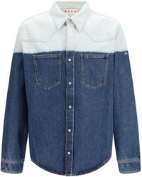 Marni - Dip-Dye Denim Shirt - Lyst