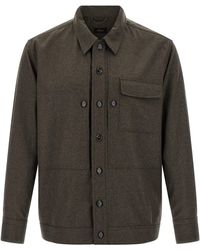 Brioni - Wool Cloth Overshirt - Lyst