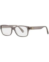 Gucci - 53mm Rectangular Optical Glasses - Transparent Grey - Lyst