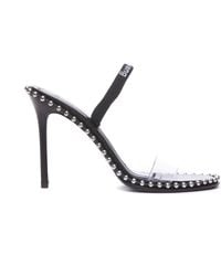 Alexander Wang - Women Nova 120mm Stud-detail Sandals Black - Lyst