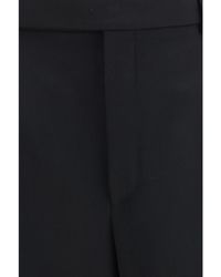 Saint Laurent - Trousers Fluid Grain De Poudre Wool - Lyst