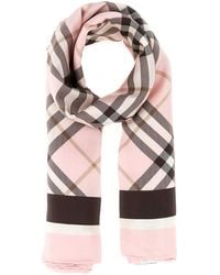 Burberry - Embroidered Silk Foulard - Lyst