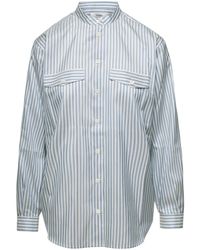 FRAME - Light- Striped Oversize Shirt - Lyst