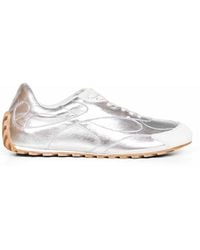 Bottega Veneta - Laminated Leather Orbit Flash Sneakers - Lyst