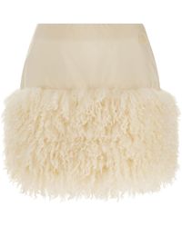 Moncler - Teddy Insert Skirt - Lyst