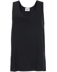 P.A.R.O.S.H. - Sleeveless Polyester Top With Classic Round Neckline - Lyst