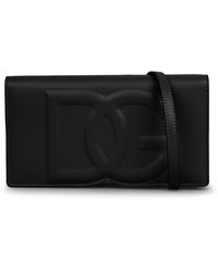 Dolce & Gabbana - Logo-embossed Leather Crossbody Bag - Lyst