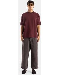 Casey Casey - Felix T-Shirt Deep Burgundy Heavy Jersey T-Shirts And Polos - Lyst
