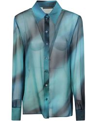 Alberta Ferretti - See-Through Long-Sleeved Shirt - Lyst