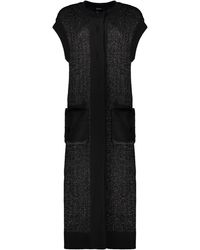 Herno - Long Cardigan Without Sleeves - Lyst