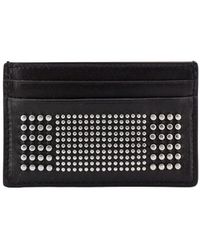 McQueen - Studded Leather Card Case - Lyst