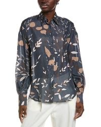Brunello Cucinelli - Floral Button-Up Shirt - Lyst