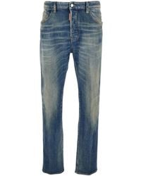 DSquared² - Jeans With Logo Patch On The Rear And Distressed Effect - Lyst