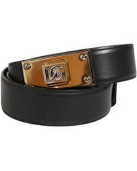 Dolce & Gabbana - Leather Belt Buckle - Lyst